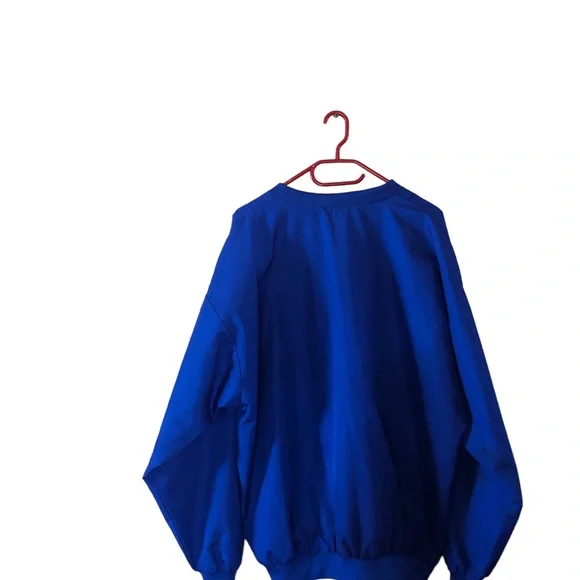 AUGUSTA WINDBREAKER V NECK LONG SLEEVES SIDED POCKETS SZ XL MENS PULLOVER - Picture 2 of 4